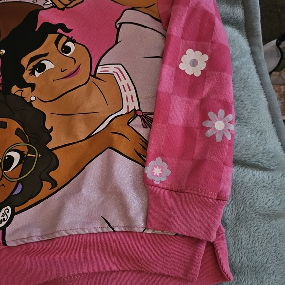 Pink Cartoon Character Sweatshirt with Crew Neck - Picture 6 of 9